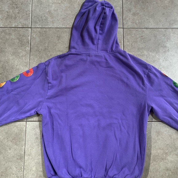 Kellogg's Unisex Purple Long Sleeve Froot Loops Graphic Pullover Hoodie Medium - Picture 6 of 6